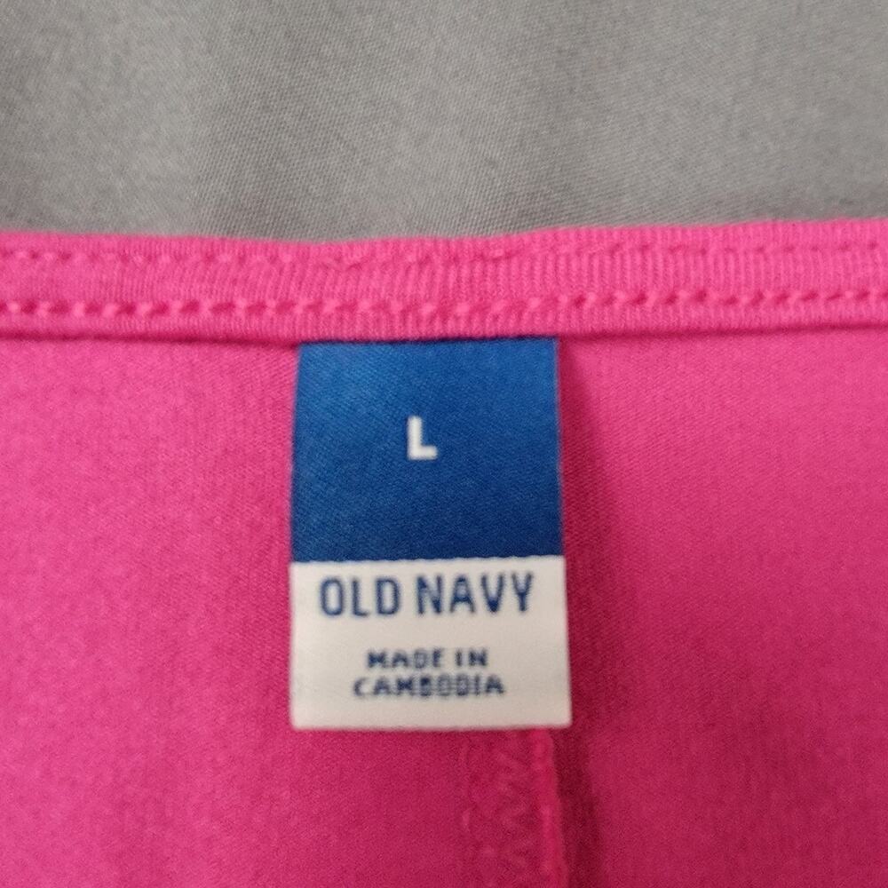 Old Navy Cutout Twist Dress L Pink Jersey Knit Y2K Revival - Picture 9 of 9
